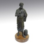 Композиция из бронзы "Аристотель". Antique Aristotle Bronze Statue