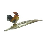 Миниатюра "Петух на пере" / "Rooster on Feather" Vienna Bronze Miniature