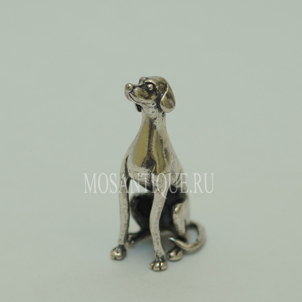 Статуэтка собаки "Английский пойнтер" |Серебро 925 Пробы