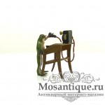 Венская бронзовая миниатюра "Лягушка за телефоном"