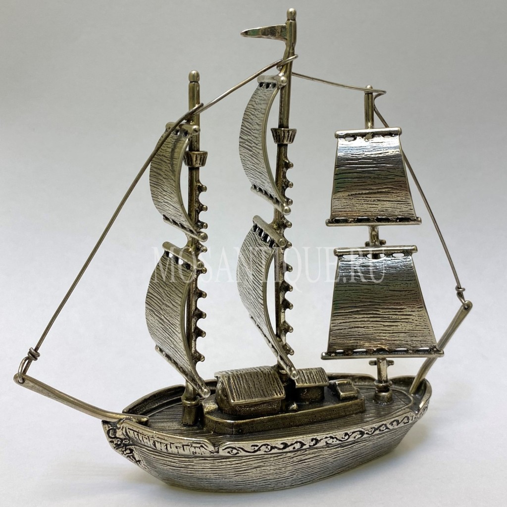 Модель Парусного Корабля | Серебро