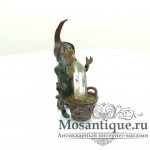 Венская бронзовая миниатюра "Лепрекон с сокровищем в корзине"