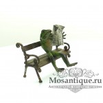 Венская бронзовая миниатюра "Лягушка с газетой"